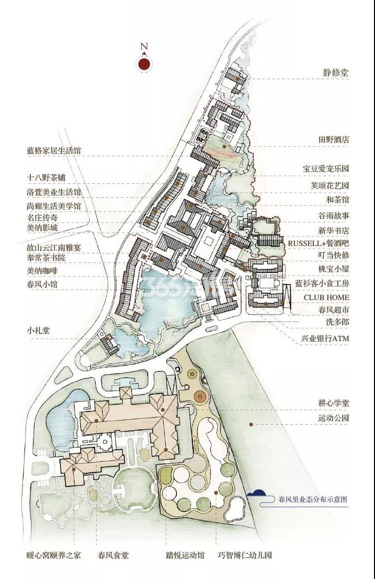 青云山居青云山居桃李春风小镇——春风里街区分布图