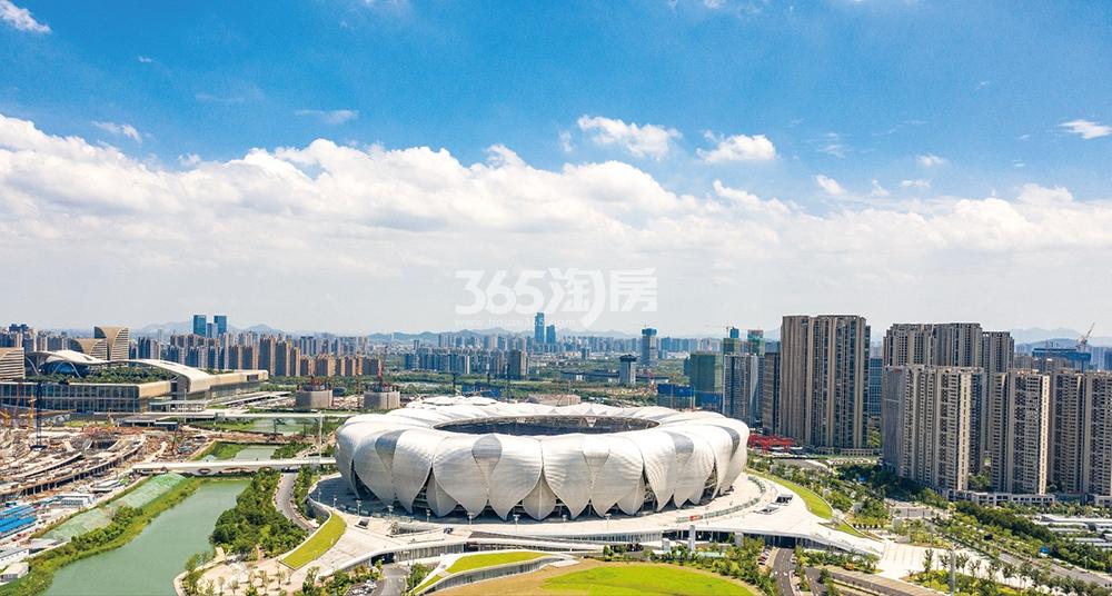 庆丰拥涛府配套莲花碗实景图