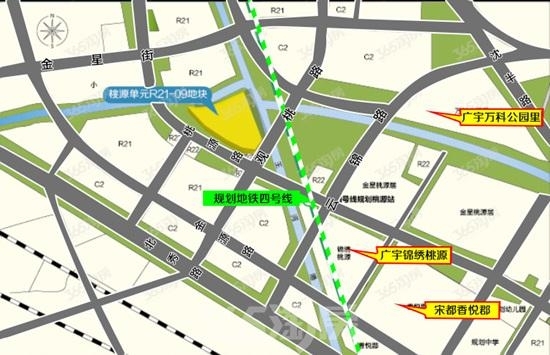 联发桃源地块区位