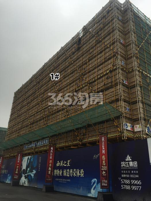 滨江西溪之星1号楼施工进程图（2015.12）