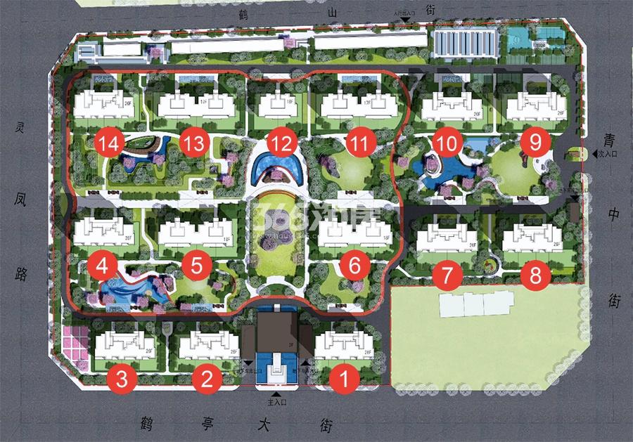 保亿风景未来城楼幢分布