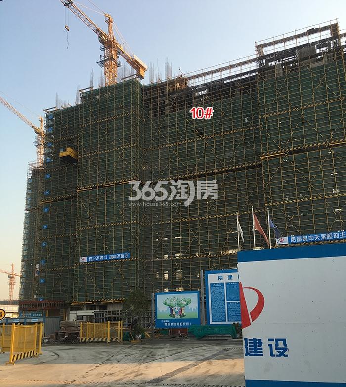 中南樾府项目10号楼施工进程（2017.12）