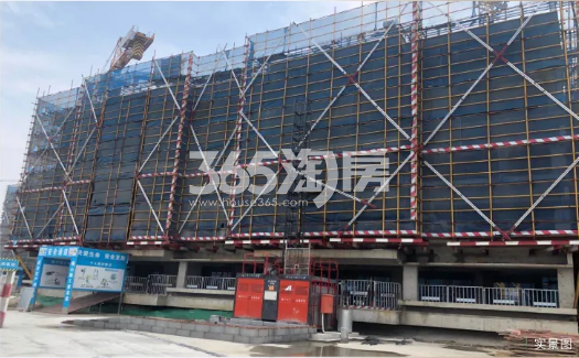 天鹅港华庭20#楼已封顶(7.13)