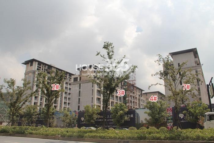 新城西溪逸境项目2、3、4、7号楼施工进程图（2015.8）