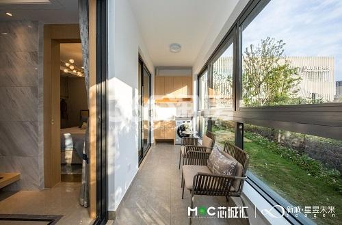 MOC芯城汇（住宅）106㎡阳台样板间图