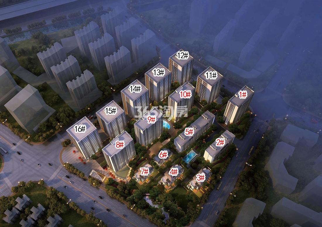滨江彭埠商住地规划鸟瞰图