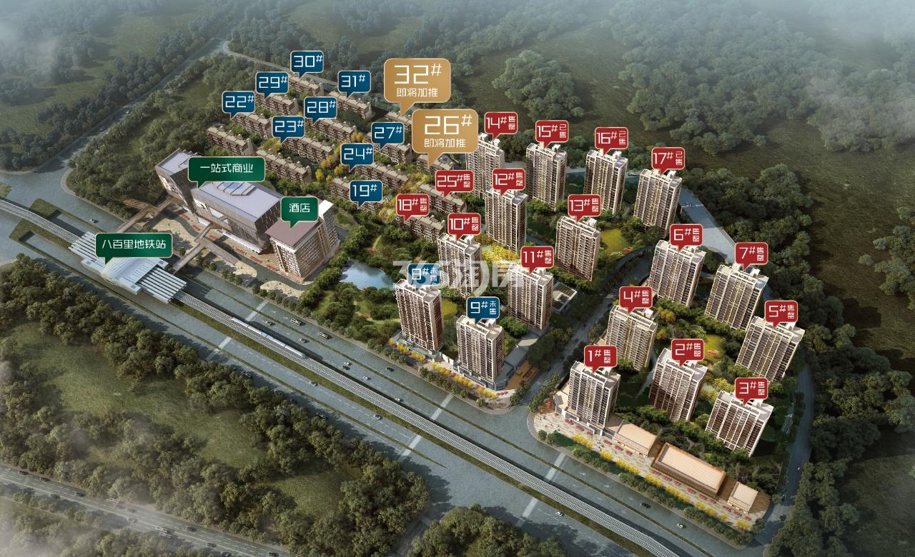 柏澜晶舍鸟瞰图