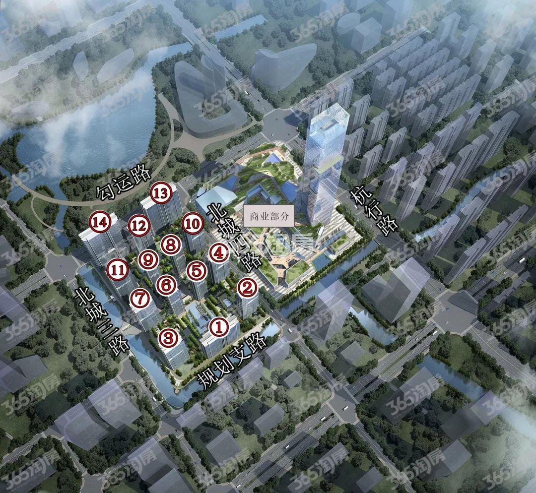 2019年4月城北万象城规划鸟瞰图
