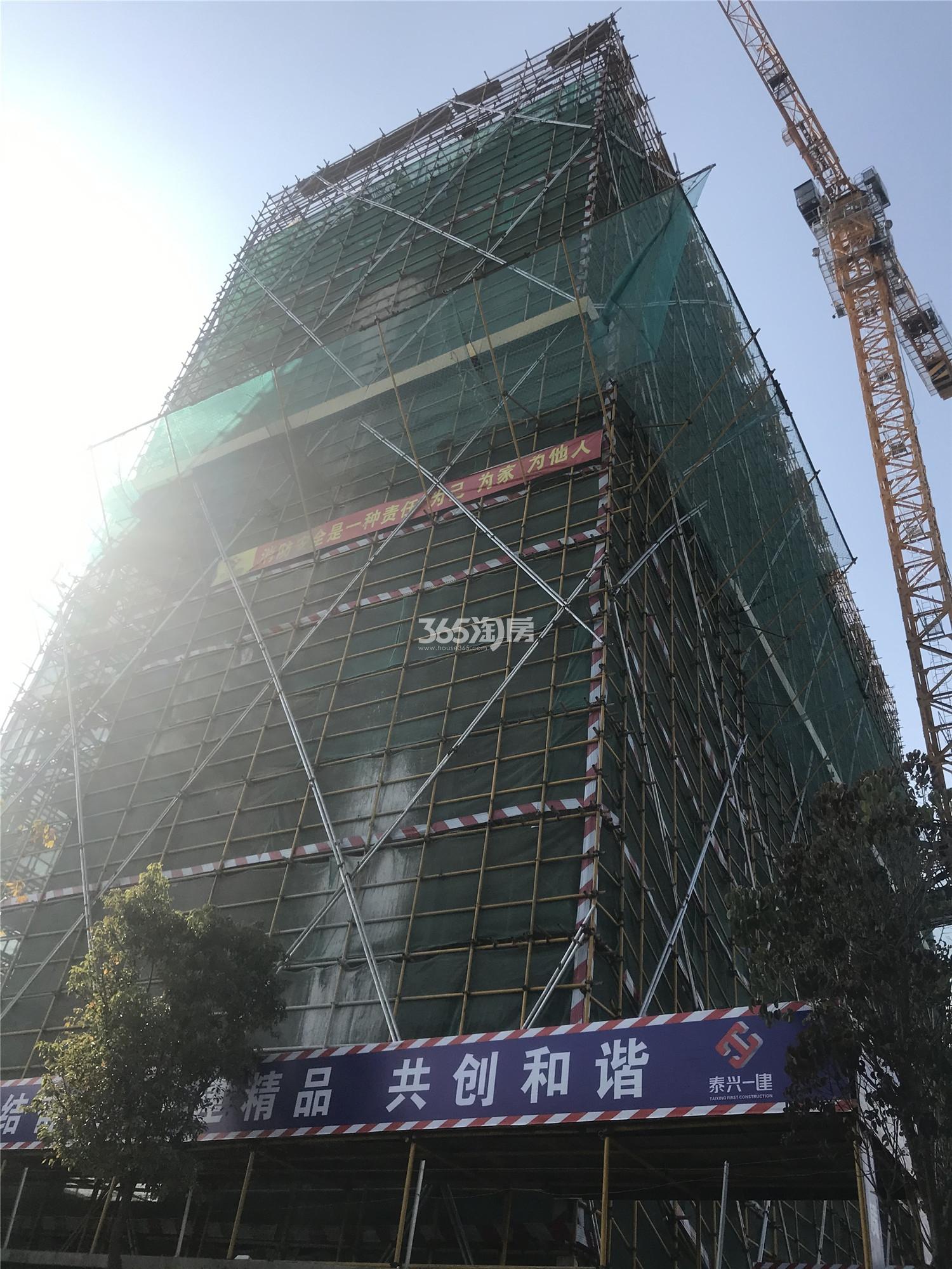 吟彩芳菲之城高层建设进度实景图