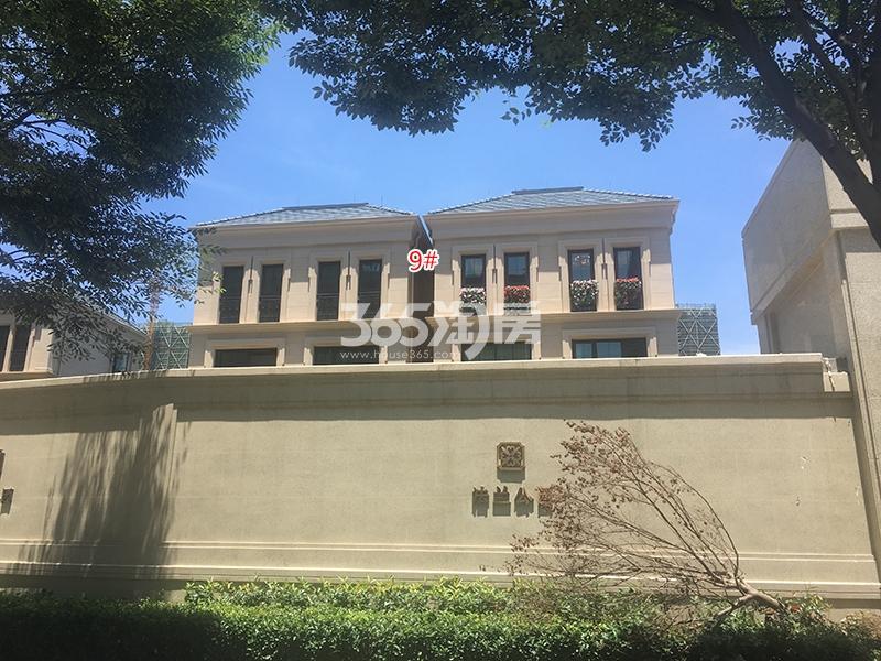 景瑞阳光城法兰公园联排9号楼施工进程（2018.7）