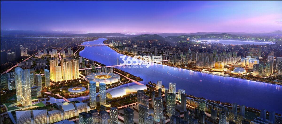 绿地旭辉城项目俯瞰效果图