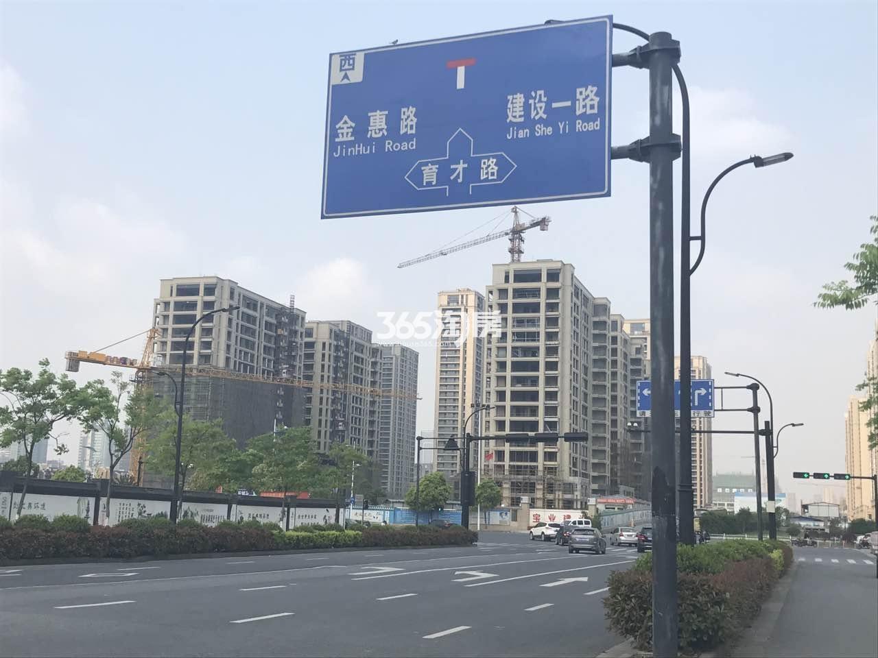 绿城九龙仓钱塘明月东侧实景图 2017.4.24摄