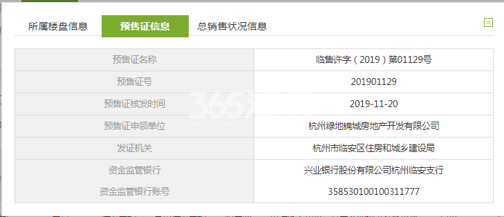 柏澜晶舍12#预售证信息