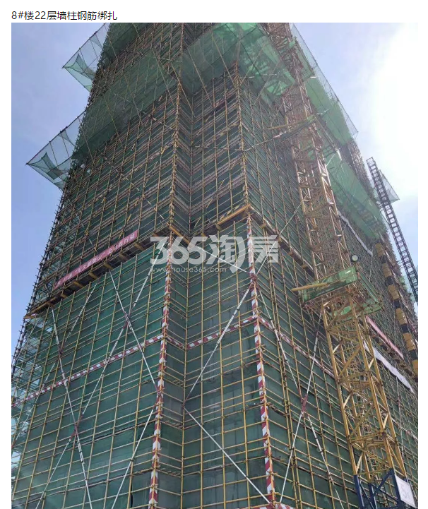 金地滨江万科悦虹湾8#施工实景图（2019年7月摄）