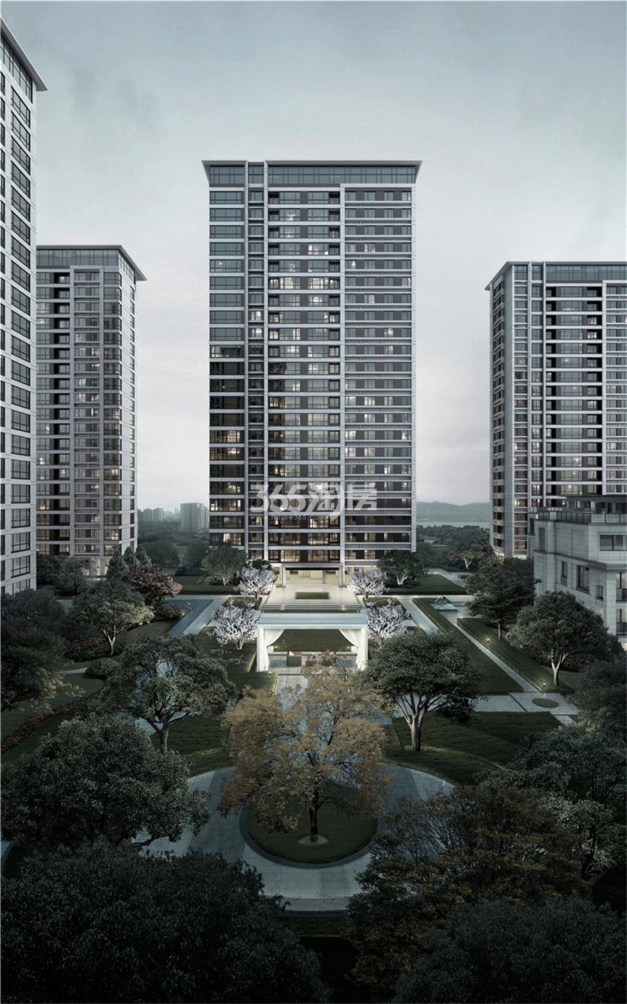 望运河云庄高层景观效果图