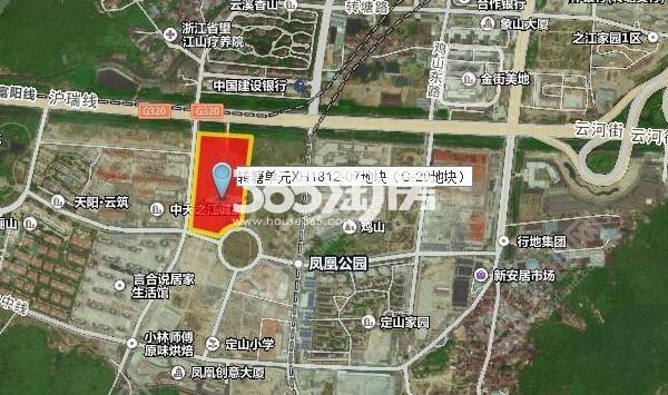 本邦转塘地块交通图