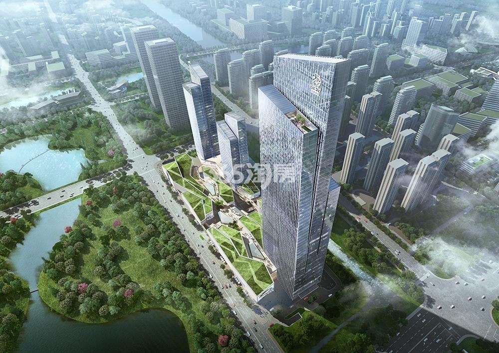 富力中心项目鸟瞰效果图