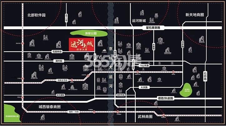 运河上城交通图