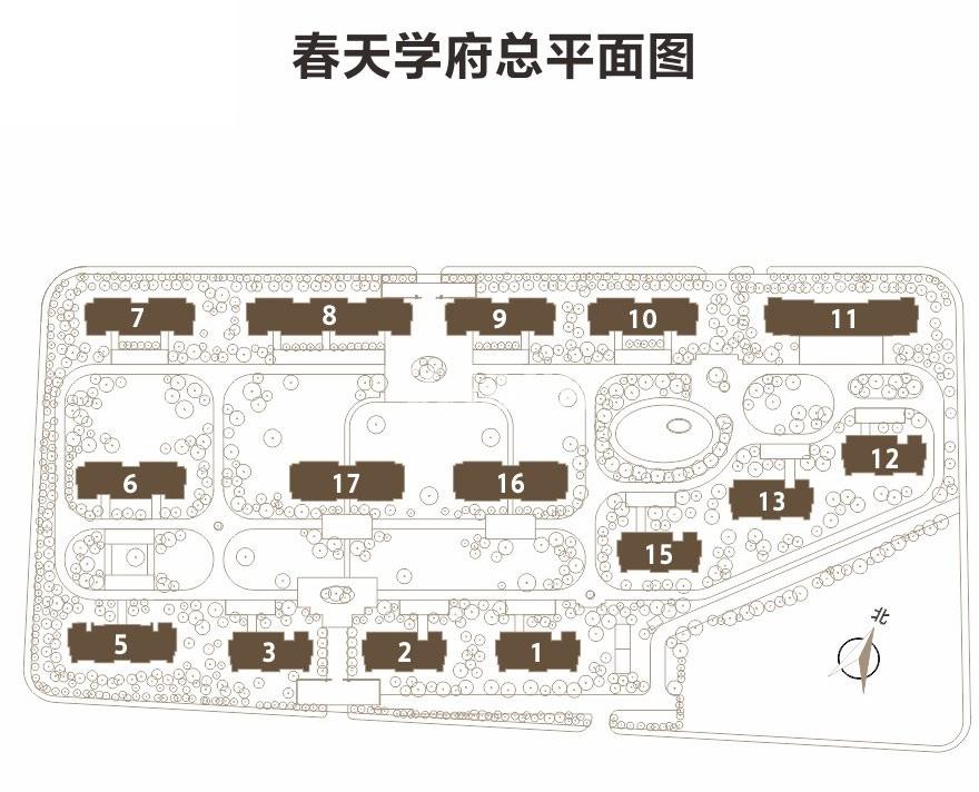 春天学府总平面图
