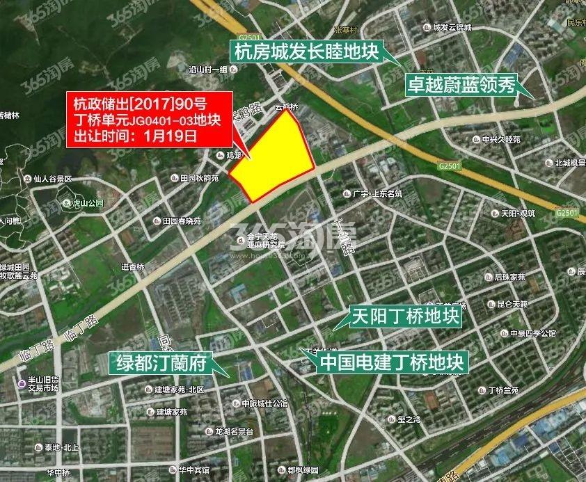 华侨城丁桥商住地交通图