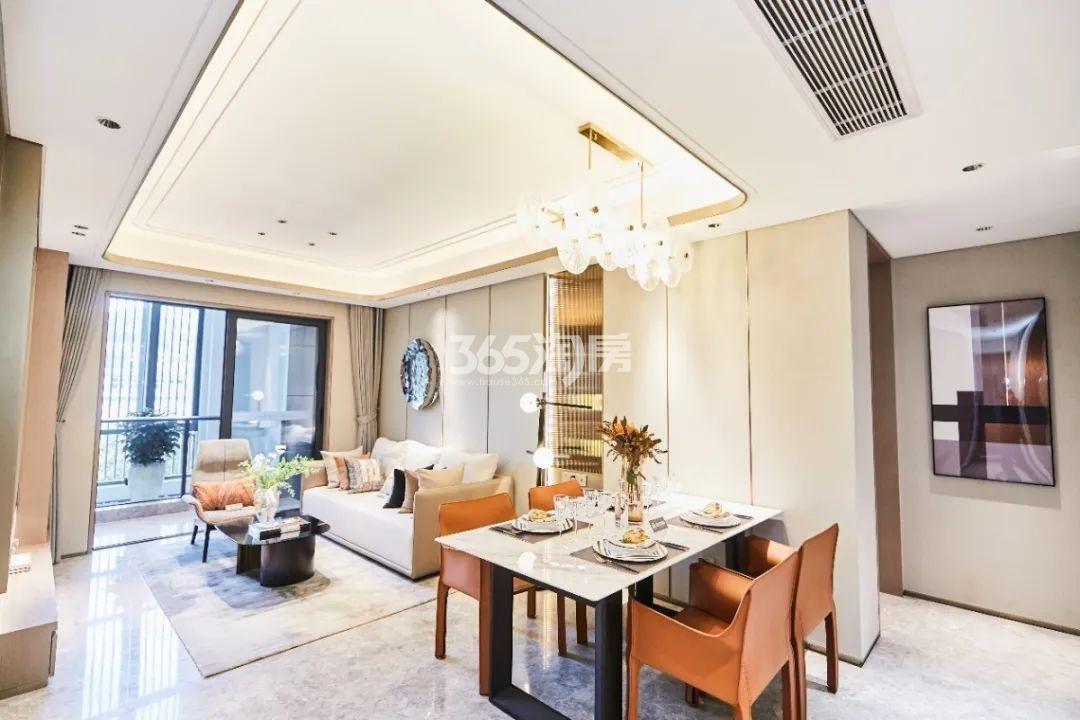 锦贤府约89方样板房——餐客厅