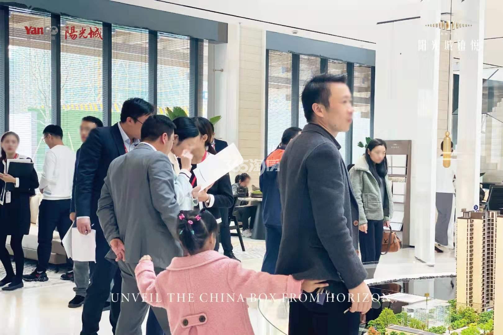 阳光城·檀苑示范区开放现场人气图