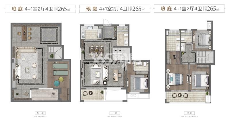 云栖墅建面约163平上叠云境户型_无锡云栖墅_无锡365淘房