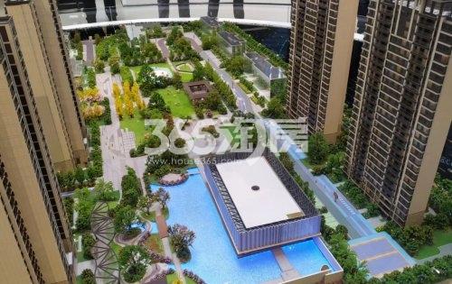 阳光城·檀苑沙盘细节实景-2.5万方的景观中央生活圈