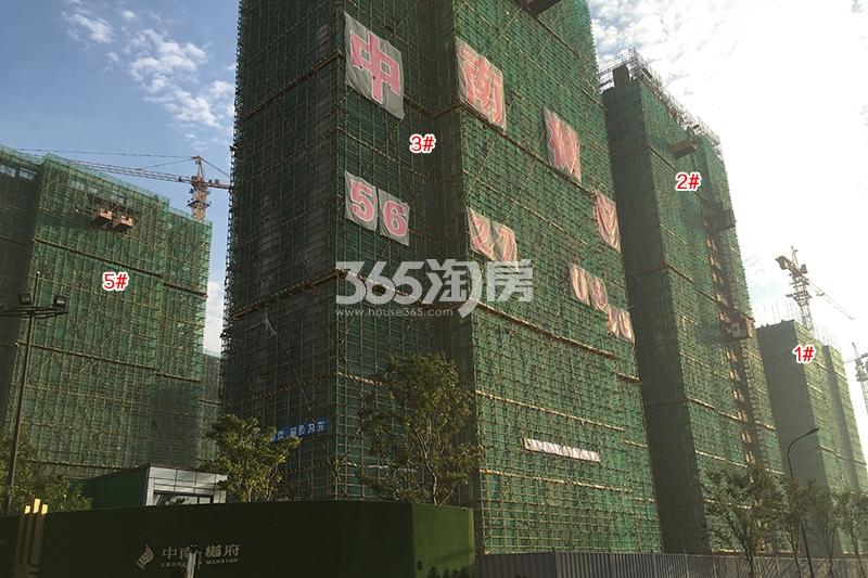 中南樾府1-3、5号楼施工进程（2018.9）