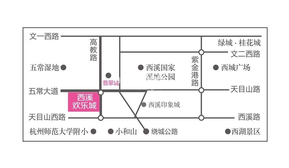 华元西溪欢乐城交通图