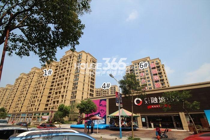 广大融城印象1、4、6号楼施工进度实景图 2015年9月摄 