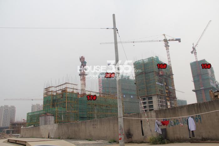 雅居乐国际花园15—17、20号楼施工进程图（2015.9）