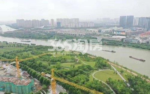 中交九雅花园周边运河实景图