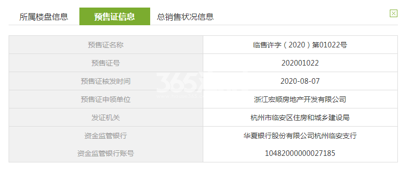 绿城曼陀花园（四期）5#预售证