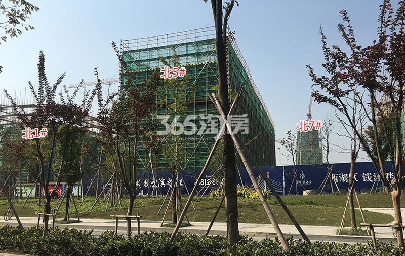 禹洲滨之江北区1、5、7号楼实景（2017.11）