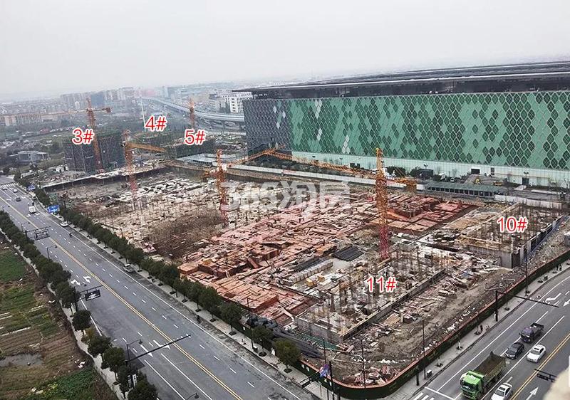 绿地艺尚府3-5、10、11号楼施工进程（2019.3）