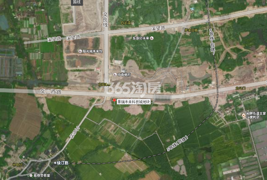 景瑞未来科技城地块交通区位图
