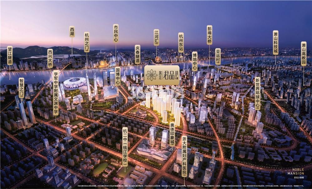 滨江君品名邸交通图