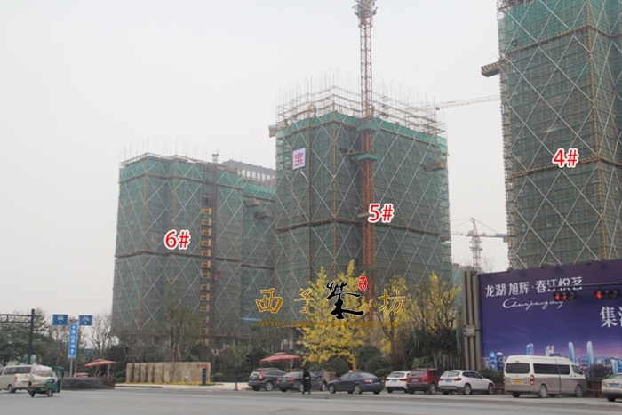 龙湖旭辉春江悦茗4、5、6号楼施工进度实景图 2016年1月摄