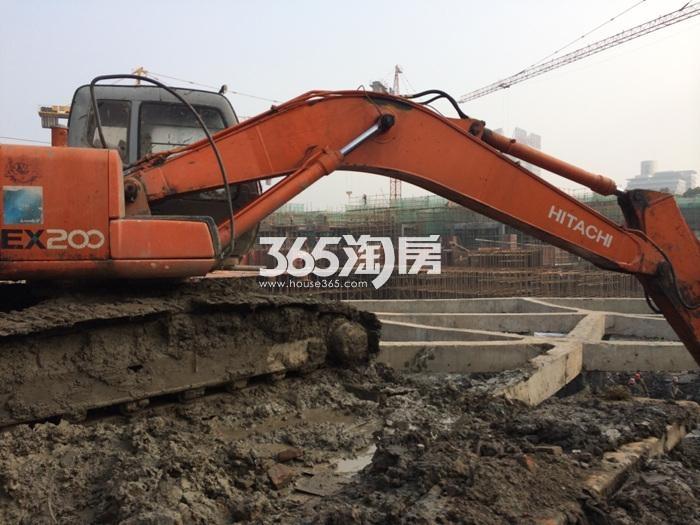 2016年1月绿城江南里施工现场