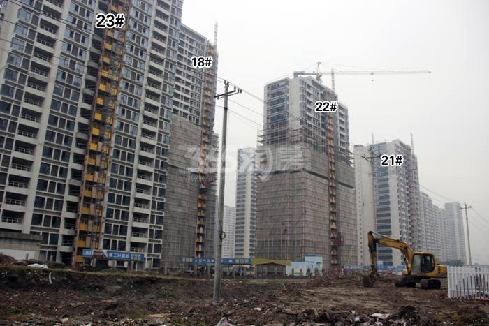 万科北宸之光二期18、21-23号楼施工实景图 2015年11月摄