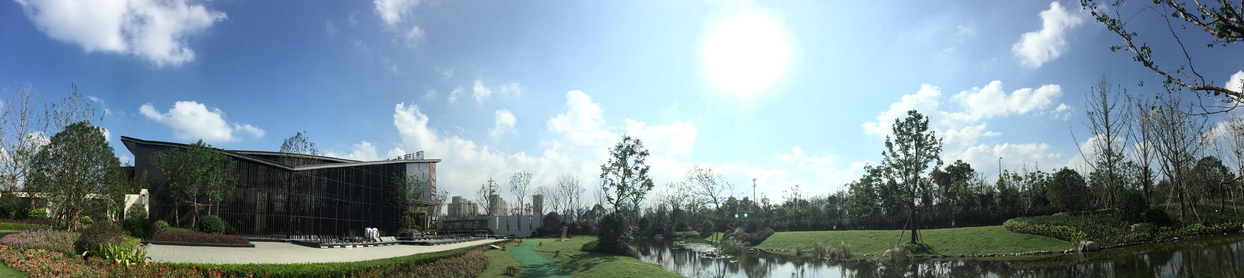 2017年11月烟雨颐和江南府展示中心及周边实景