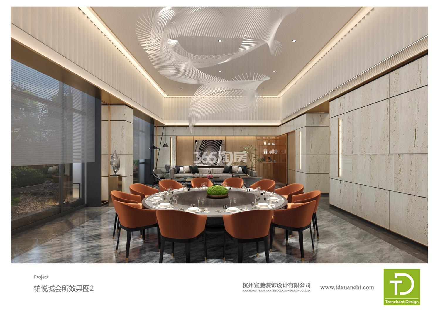景顺铂悦城会所大包厢效果图