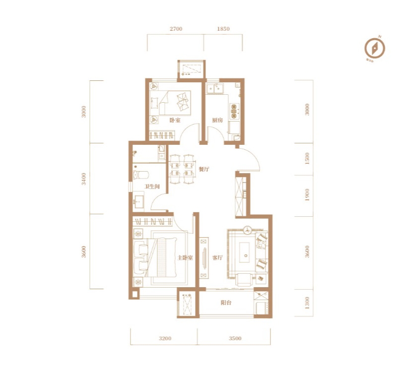 A户型图_天津华发·景瑞| 悦天地_天津365淘房