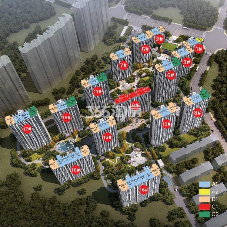 启宸公寓鸟瞰图