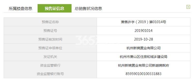 新希望滨江锦粼府13#预售证