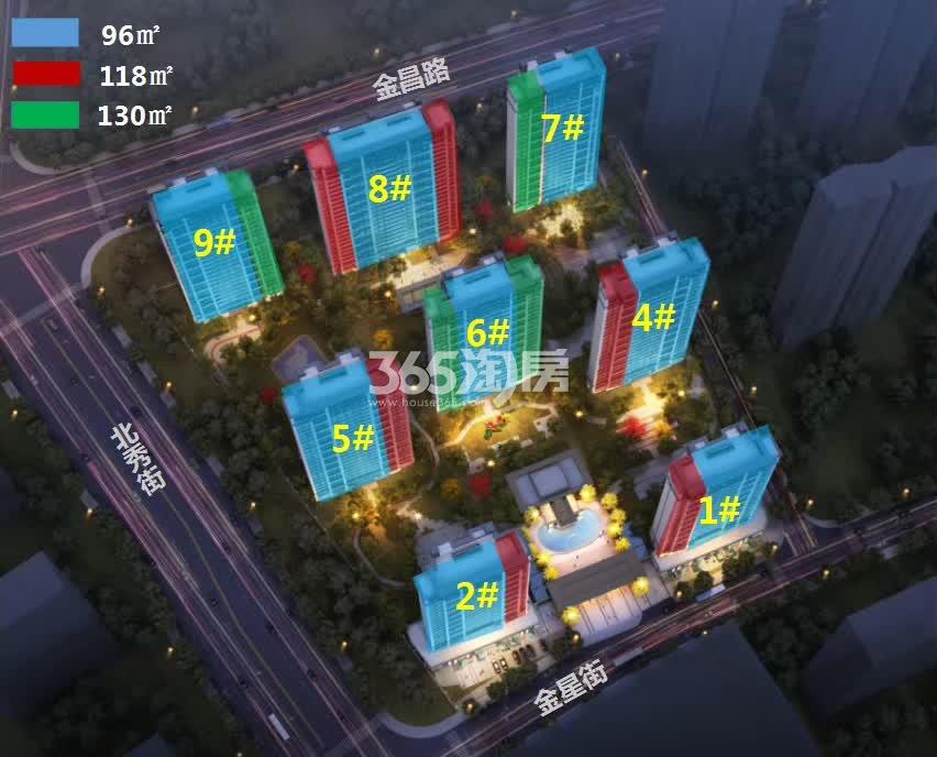 溪语宸章府户型分布