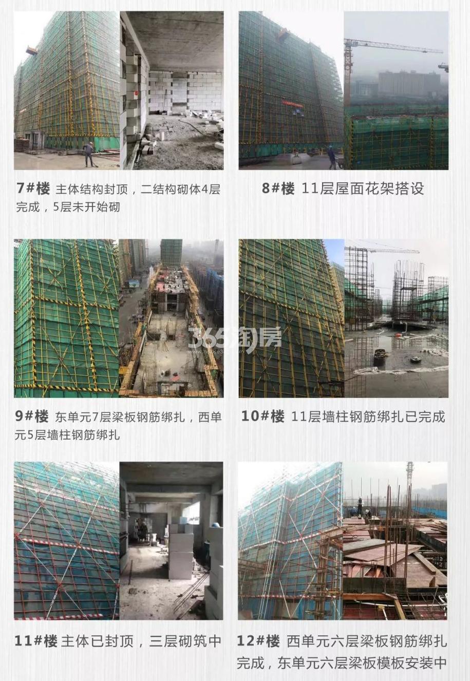 金地玖峯汇7-12#工程进展（2018.12）