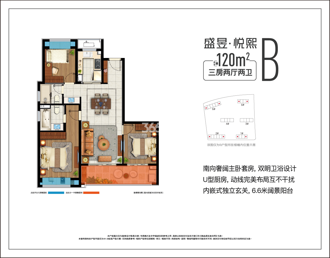 MOC芯城汇120㎡B户型