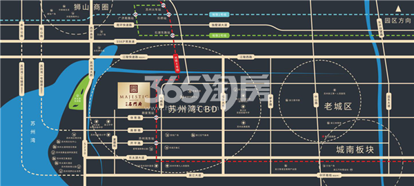 中旅名门府交通图